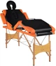 Массажный стол BodyFit 4-секционный 60см деревянный, сложный, с аксессуарами, кушетка - Польша Оранжевая - изображение 2
