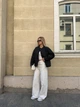 Стьобана жіноча куртка демісезон 281, чорний, one size - зображення 6