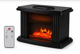 Портативный тепловентилятор Flame Heater 1000 Вт керамический обогреватель PTC с эффектом 3D пламени для комнаты до 20 м² термостатом 15–32°C пультом таймером 12 ч защитой от перегрева и опрокидывания - изображение 2