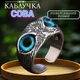 Каблучка безрозмірна Сова Талісман захисту та знань у срібному кольорі - зображення 1