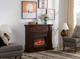Каминокомплект 1800 Вт до 30 м² russet 23″ с порталом Электрокамин пристенный LED-пламя пульт термостат обогрев для дома - изображение 7
