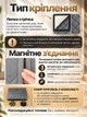 Теплоізоляційна штора на магнітах на двері 90х210 см Сірий (THERMAL-90x210GREY) - изображение 4