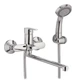 Смеситель для ванны HAIBA HANSBERG 006 EURO однорычажный хром поворотный излив HB0195 + Подарок Фум лента - изображение 4