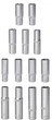 Набор инструментов Alloid Base 1/2" и 1/4" 6-гранный, 109 предметов (NG-1109BS) - изображение 8