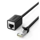 Патч-корд 1m F/UTP cat 6 RJ-45 extension black Ugreen (U_11279) - изображение 1