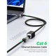 Патч-корд 1m F/UTP cat 6 RJ-45 extension black Ugreen (U_11279) - изображение 3