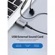Звуковая плата Vention Audio USB 1х3,5mm jack 4pin Metal (OMTP-CTIA) (CDLH0) - изображение 2