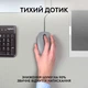 Мышка Logitech M110 Silent USB Mid Gray (910-006760) - изображение 2