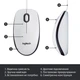 Мишка Logitech M100 USB White (910-006764) - зображення 6