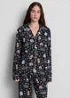 Пижамная рубашка Primark boyfriend pyjamas long sleeve S для дома и сна Черный (10333) - изображение 1