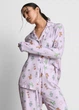 Пижамная рубашка Primark boyfriend pyjamas long sleeve XXS для дома и сна Лиловый (10327) - изображение 1