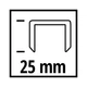 Скобы для строительного степлера Einhell 5.7х25мм, 3000шт. (4137860) - изображение 3