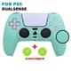 Силиконовый чехол для джойстика PS5 Dualsense (light green) + в подарок 2 накладки - изображение 1