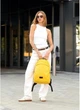 Жіночий міський рюкзак Sambag Zard Urban жовтий з екошкіри з відділенням для ноутбука 71328 - зображення 2