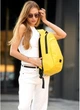 Жіночий міський рюкзак Sambag Zard Urban жовтий з екошкіри з відділенням для ноутбука 71328 - зображення 3