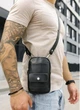 Чоловіча шкіряна сумка для телефону чорна через плече Sambag Modena 68618 - зображення 2