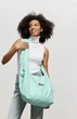 Жіноча сумка Sambag HOBO WEAVE м’ятна містка міська для ноутбука водовідштовхувальна 62277 - зображення 1