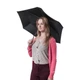Зонт складной автоматический Fulton Open&Close Superslim-1 черный компактный унисекс 61599 - изображение 8