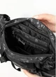Большая женская поясная сумка бананка тканевая городская Sambag DynamicDart черная с принтом 60517 - изображение 10