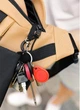 Большая женская поясная сумка бананка из экокожи Sambag DynamicDart бежевая 60521 - изображение 5