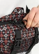 Большая мужская поясная сумка бананка тканевая Sambag DynamicDart с принтом черная 61059 - изображение 6