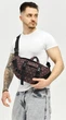 Большая мужская поясная сумка бананка тканевая Sambag DynamicDart с принтом черная 61059 - изображение 9