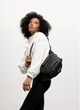 Женская сумка бананка через плечо Sambag Flex Pro черная вместительная городская с карманами 62268 - изображение 13