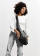 Женская сумка Sambag HOBO WEAVE черная 54x35x8 см эко-кожа для ноутбука 15.6 дюймов Sambag 55169 - изображение 3
