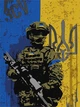 Плед однослойный Военнослужащий ВСУ плюш 135x150 см - изображение 3