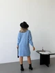 Сукня міді вільного крою RITA, колір Блакитний розмір One Size - изображение 4