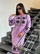 Вʼязана cукня вишиванка MARINA, колір Бузок, розмір One Size - зображення 12