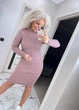 Жіноча вʼязана сукня CHERRY, колір Темна пудра розмір One Size - изображение 6