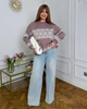Жіночий вʼязаний светр IVANKA , колір Темна пудра розмір One Size - изображение 1