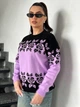 Жіночий вʼязаний светр VYSHYVANKA, колір Бузок розмір One Size - изображение 6