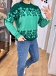Жіночий вʼязаний светр VYSHYVANKA, колір М`ята розмір One Size - изображение 9