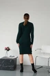 Жіноча вʼязана сукня CHERRY, колір Смарагд розмір One Size - изображение 3