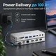 Док станция Blueendless HC1406 14 в 1 USB Type-C концентратор для ноутбука компьютера планшета 14 портов - изображение 4