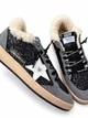 Зимние женские кеды Golden Goose серые из натуральной кожи и замши на шерстяном меху в полной упаковке размер 37 - изображение 5