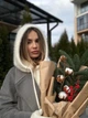 Теплий капор з ангори на кнопках Zefur One size молочний - зображення 4