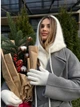 Теплий капор з ангори на кнопках Zefur One size молочний - зображення 6
