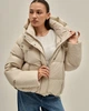 Куртка пуховик CLASNA 327978 молочний M - изображение 4
