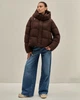 Куртка пуховик CLASNA 327978 коричневий M - изображение 7