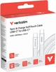 Kabel Verbatim USB Type-C - Type-C M/M 60W 1.2 m White (023942302742) - obraz 3