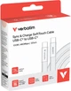 Kabel Verbatim USB Type-C - Type-C M/M 100W 1.2 m White (023942302773) - obraz 3