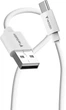 Zestaw kabli Verbatim USB Type A - Type-C M/M 1 m x 2 szt White/Black (023942323938) - obraz 2