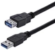 Kabel StarTech USB 3.0 Type A - Type A M/F 1 m Black (USB3SEXT1MBK) - obraz 1