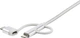 Kabel StarTech USB Type A - Lightning/Micro-USB/Type-C M/M 1 m Silver (LTCUB1MGR) - obraz 7