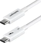 Kabel StarTech Thunderbolt 5 USB Type-C - Type-C M/M 1 m White (TBLT5MM1M240WWH) - obraz 1