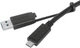 Kabel Targus USB Type-C - Type-C/Type A M/M 1 m Black (ACC1133GLX) - obraz 3