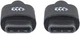 Kabel Manhattan USB Type-C - Type-C M/M 60 W 2 m Black (0766623354875) - obraz 3